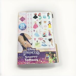 New‎ Pack Disney PRINCESS Ariel Belle Cinderella Beauty 27 Temporary TATTOOS